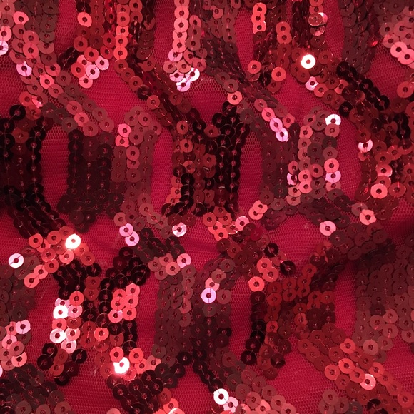 My Michelle Red Sequin Dress - Picture 7 of 12